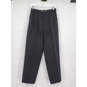 Vintage Saint Laurent Rive Gauche Paris Black Trouser Pants High Waist Size 27
